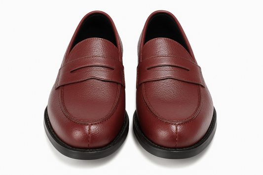 London College GRAINÉ BORDEAUX - The Cobbler Mocassin, bottine, basket, sneakers en cuir pour homme, style classique, chaussures pour Homme
