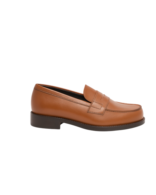 London College MARRON - The Cobbler Mocassin, bottine, basket, sneakers en cuir pour homme, style classique, chaussures pour Homme
